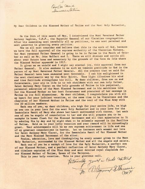 Letter of May 24, 1971 to Spiritual Children